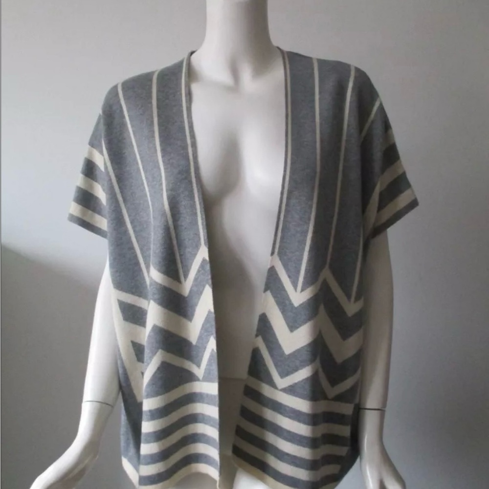 Anthropologie La Fee Verte Hudson Kimono Cardigan XS Gray